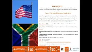Part 1  | Webinar Series | The United States and South Africa | 03 July 2025