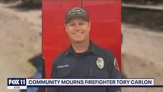 Community mourns the death of firefighter Tory Carlon
