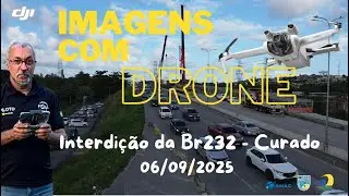 Trecho interditado da BR 232, quil&ocirc;metro 09 no curado
