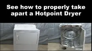 Hotpoint Dryer - See how to take it apart