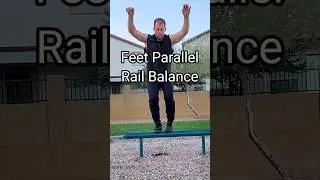 Parkour Rail Balance Feet Parallel