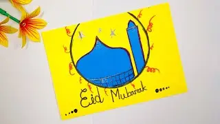 How to Make Eid Card || DIY Pop Up Mosque Card || Amazing DIY Eid Mubarak Card Ideas