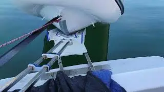 Hurley Marine H3O+ Dinghy Davit Stowing our Highfield RHIB For Sea Procedure:  17 Mar 2024