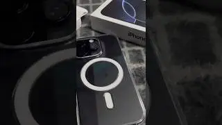 Unboxing IPhone 16 Pro Black Titanium + Clear Case MagSafe #iOs18 #unboxingvideo #apple #caseiphone
