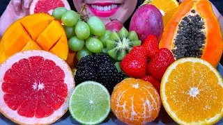 ASMR FRESH FRUIT PLATTER *MAKAN BUAH SEGAR* ताजे फल खाएं MUKBANG MASSIVE Eating Sounds