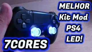 PS4 Controle LED (LEDs program&aacute;veis) MELHOR Kit Mod PS4 LED! - Revis&atilde;o E Instala&ccedil;&atilde;o do Kit LED