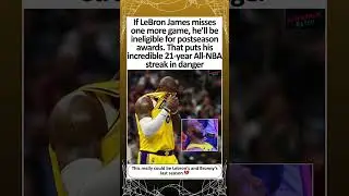 One Game Could Change LeBron History #lebronjames  #nba  #allnba  #basketballhistory  #nbanews #goat