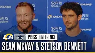 Sean McVay & Stetson Bennett Recap Preseason Win Over Cowboys & Assess Young Player Development