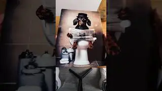 Hice un p&oacute;ster en metal para mi ba&ntilde;o?! #poster #metalart #metalprints