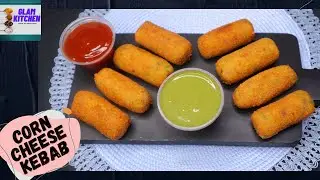 Corn Cheese Kebab | सर्दियों में बनाये गरमा गरम चीज कॉर्न कबाब | Crispy Corn Cutlets | GLAM KITCHEN