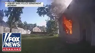 CAUGHT ON CAMERA: Watch child rescued from burning home
