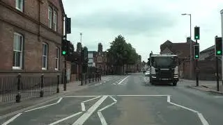Driving On St George's Lane South, Barbourne Road, Upper Tything & Castle Street, Worcester UK