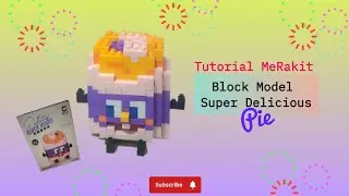 HOW TO BUILD SUPER DELICIOUS BLOCK MODEL TARO PIE | TUTORIAL MERAKIT BLOCK MODEL SUPER DELICIOUS PIE