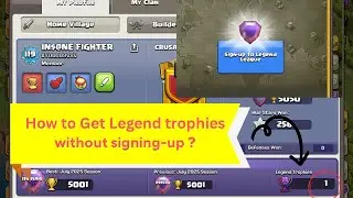How to Get Legend trophies  in coc without signing-up !  (Not a Clickbait)