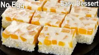 Mango Sago Pudding Dessert Recipe! No oven! no gelatin! no cornstarch! Quick and Delicious!