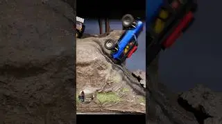 bronco rock crawling fail on mini crawler course for 1:24 scale rc trucks #fcx24m #fms #scx24 #axial