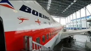 First 747 (City of Everett) Museum of Flight cabin walkthrough tour
