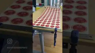 Sticker Labels Print & Cut on Roland VS-540i. Print, Cut, Weed, and Repeat