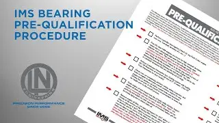 IMS BEARING Pre-Qualification Procedure for Porsche M96 and M97 Engines