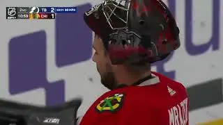Mikhail Sergachev's goal vs Blackhawks, his first of the season (16 nov 2023)