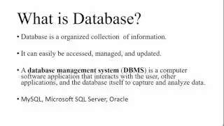 Introduction to Database and SQL