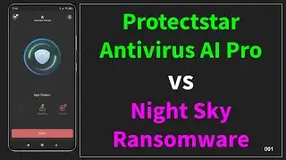 Protectstar AI Antivirus Pro vs. Night Sky Ransomware