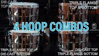 Mixing Die Cast & Triple Flanged Hoops...What Happens to Snare Tone?