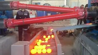 Hot forging skew mill produces wear resistant steel balls in Iran