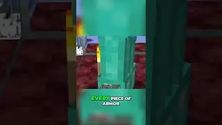 Minecraft's Rarest Find! Enchanted Armor & Naturally Generated World! #shorts