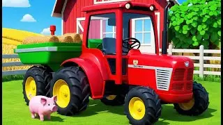 Piggy Fixes the Old Tractor 🐷🚜 | 3D Animated Nursery Rhyme for Kids | Fun Farm Vehicle Adventure