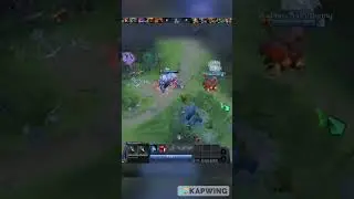 Lycan killing silencer with just wolves  #dota2   #shorts