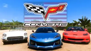 I Raced EVERY Corvette Generation in FH5 Online!!