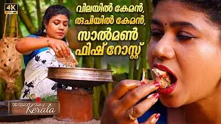 Mouthwatering Salmon fish roast | Village cooking | ASMR food