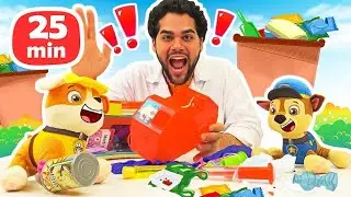 Doutor de Brinquedos e a Patrulha Canina em Ação: Coleta de Lixo. Vídeo Infantil