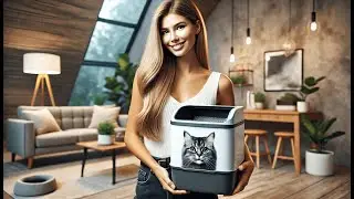🐱 Litter Genie Easy Roll Pail | Cat Litter Box Waste Disposal System | Best Cat Trash Can for Litter