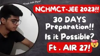 Prepare for NCHMCT JEE With *AIR 27*