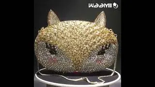 🦊 Twilight Fox Statement Clutch | Rhinestone Evening Bag ✨ #eveningbag #clutchbag