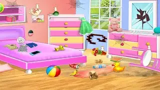 Room Cleaning | House Cleaning Games Home Cleanup Girls Game | Shasha's Time