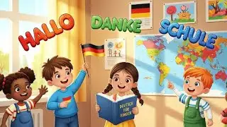 Invatam Germana Gratuit || Zilele saptamanii || Lunile anului || Germana pentru copii