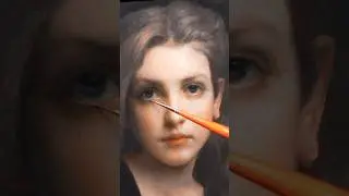Painting a portrait in oils 🎨 #shorts
