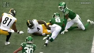 WILD CATCH! DK Metcalf somehow completes catch after crazy bobble