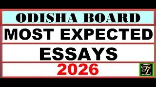 Most Expected Essays for Class 10 Odisha Board Exam 2026 | BSE Odisha English Essay Questions