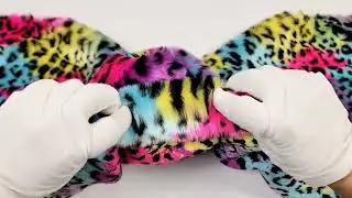 Leopard Multi Color Faux Fur Fabric