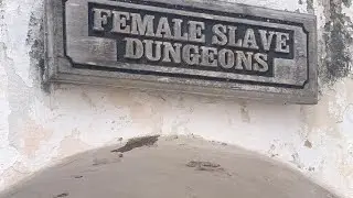 African American shocked visit to Slave Castle in Cape Coast Ghana