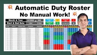 Create a Smart Duty Roster in Excel &ndash; 100% Automatic Schedule