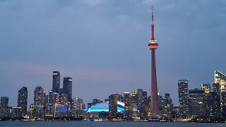 CN Tower Toronto's world famous landmark & former tallest building tour, glass walkway & City views