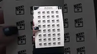 Movie Film Icon Functional Sticker Sheet | 40 Stickers