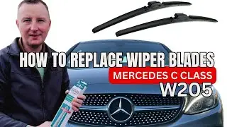 Mercedes C Class W205 2015-onwards Front Wiper Blades How To Replace Install New Wipers TLM Heyner