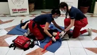 Prva pomoć kod otvorenog preloma kosti sa jakim krvarenjem
