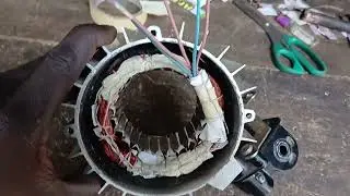 Moteur  en plein  rebobinage  #africa #europe  @CentreDuCuivre #monde